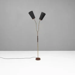 Outlet Pamono Swedish Twin Neck Floor Lamp, 1960s