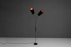 Outlet Pamono Swedish Twin Neck Floor Lamp, 1960s