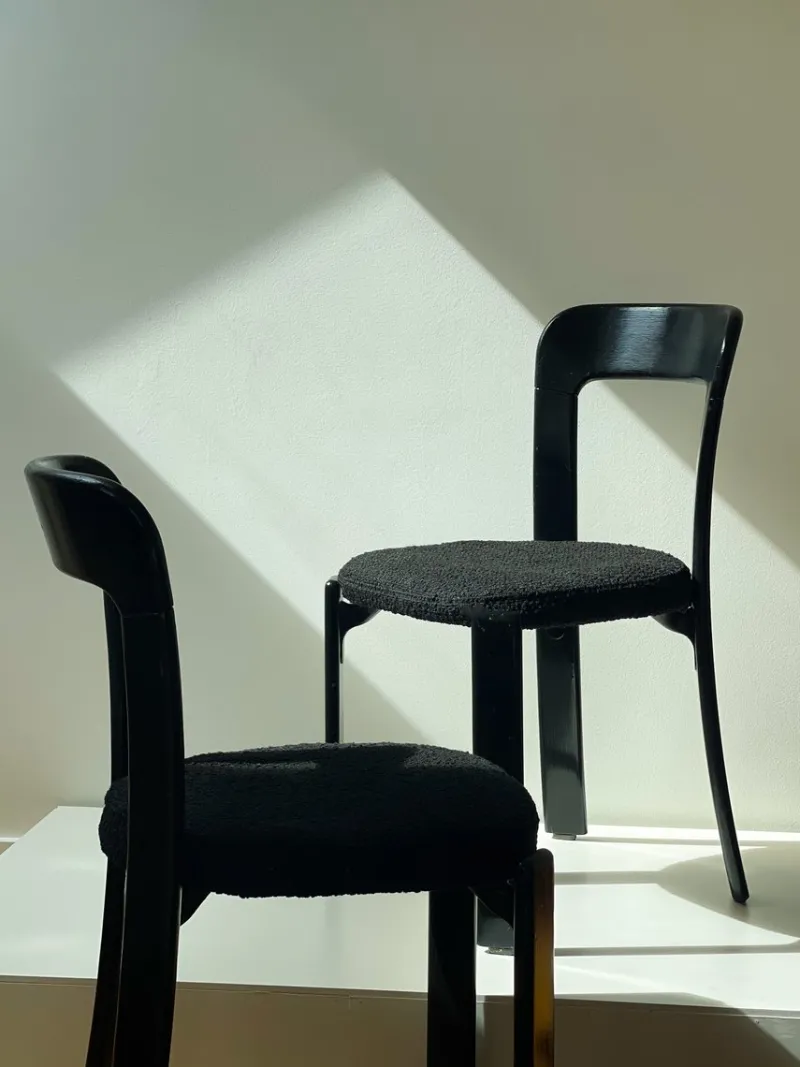 Pamono Swiss Chairs by Bruno Rey for Stein Am Rhein, 1970, Set of 6> Living Room Sets