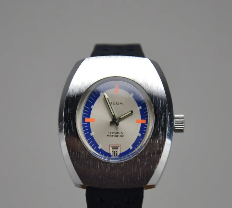 Hot Pamono Swiss Hega Mechanical Wristwatch, 1970