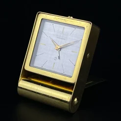 Pamono Swiss Travel Alarm Clock from Jaeger LeCoultre, 1950s from Jaeger Lecoultre