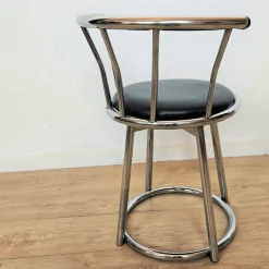 Clearance Pamono Swivel Chrome-Plated Side Chair, 1970s