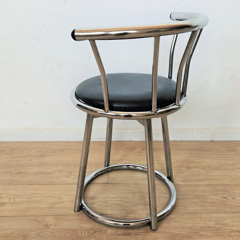 Clearance Pamono Swivel Chrome-Plated Side Chair, 1970s