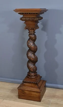 Pamono Swivel Column in Walnut, 1900s><noscript><img width=