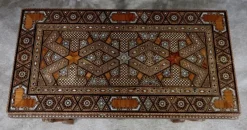 Pamono Syrian Games Table in Marquetry and Inlays><noscript><img width=