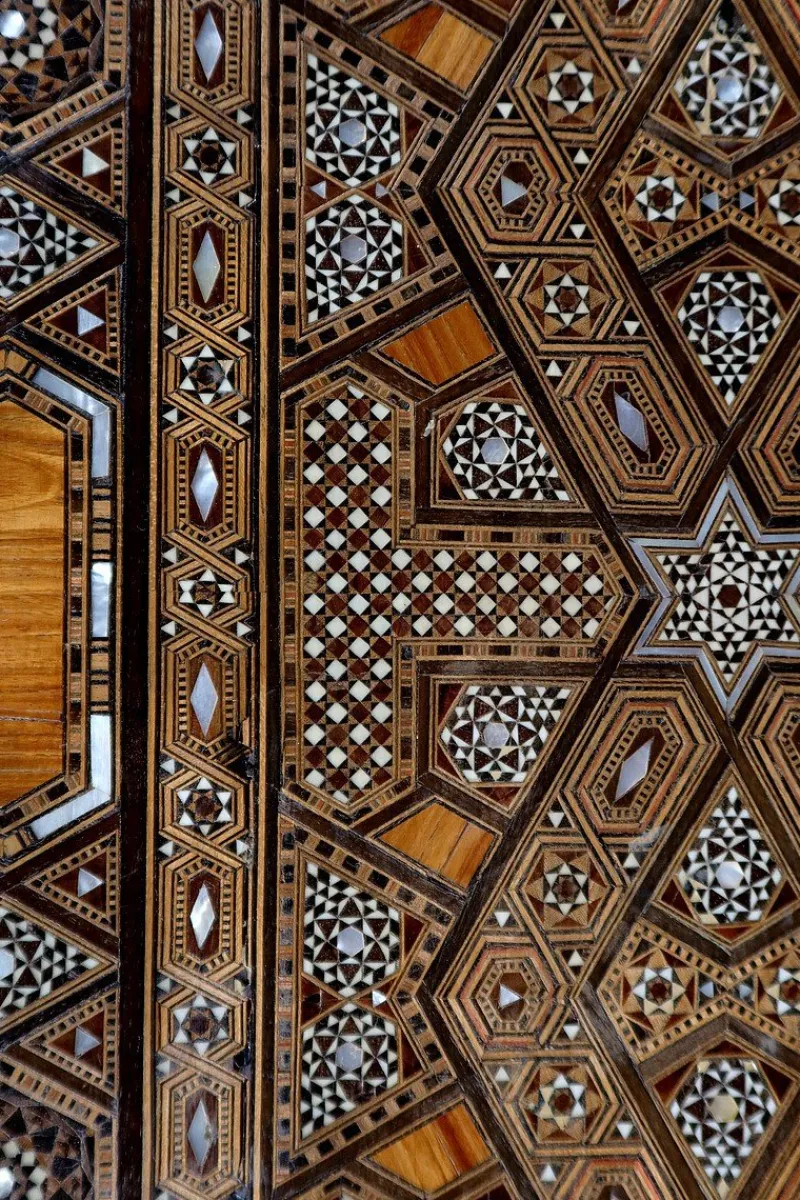 Pamono Syrian Games Table in Marquetry and Inlays> Game Tables