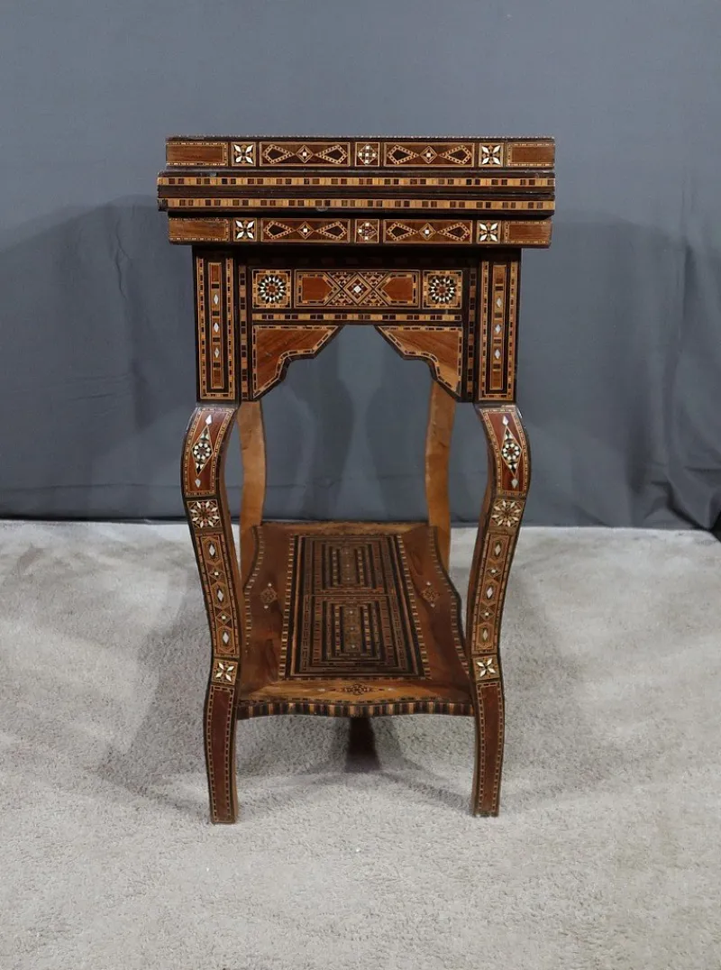 Pamono Syrian Games Table in Marquetry and Inlays> Game Tables
