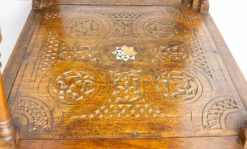 Online Pamono Syrian Hand-Carved Pedestal, Early 20th Century