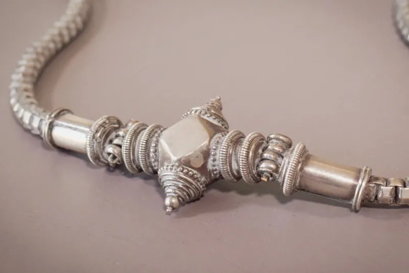 Online Pamono Syrian Silver Necklace, 1890s