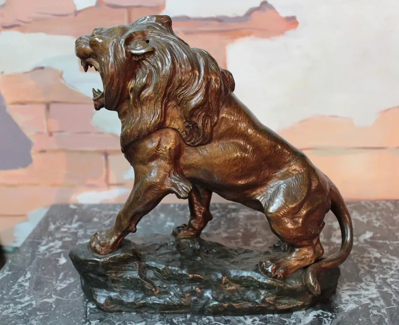New Pamono T. Cartier, Lion, 20th Century, Regula