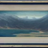 Pamono T. Mörk-Ossians, Mountain Landscape, 20th Century, Oil on Panel, Framed> Impressionist