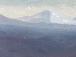 Pamono T. Mörk-Ossians, Mountain Landscape, 20th Century, Oil on Panel, Framed><noscript><img width=
