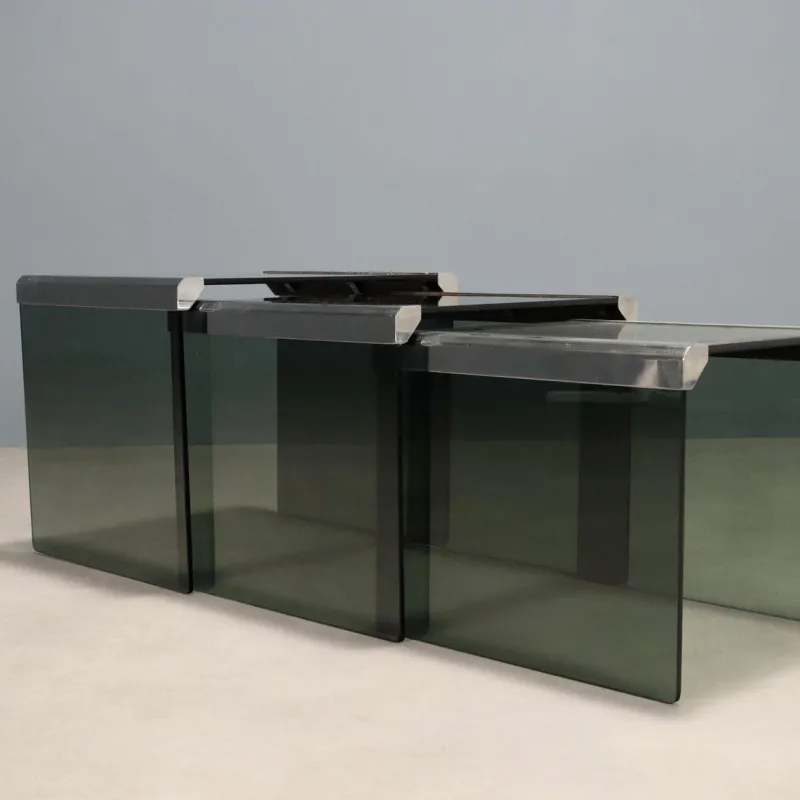 Pamono T35 Nesting Tables attributed to Gallotti & Radice, Set of 3> Coffee & Side Tables