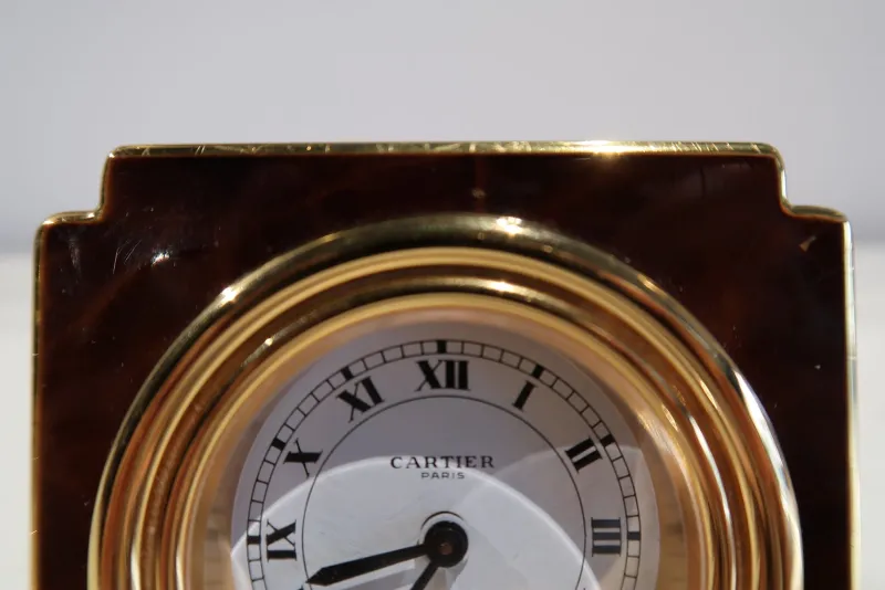 Online Pamono Table Alarm Clock from Cartier, 1990s