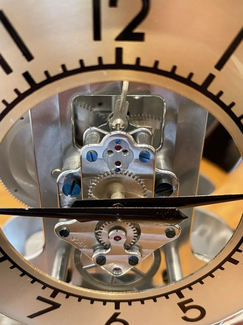 Pamono Table Clock by Jaeger-Lecoultre for Atmos, Switzerland, 1940s> Clocks