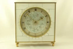 Pamono Table Clock with Hour Strike from Junghans, Germany, 1950s> Clocks