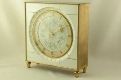 Pamono Table Clock with Hour Strike from Junghans, Germany, 1950s> Clocks