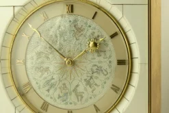 Pamono Table Clock with Hour Strike from Junghans, Germany, 1950s><noscript><img width=
