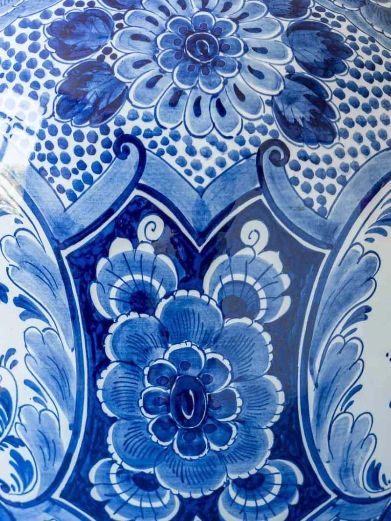 Clearance Pamono Table Lamp by Amitabha Studio from Vintage Delft Blue Velsen