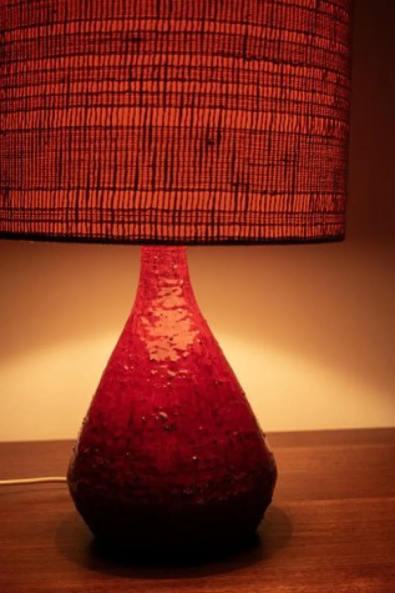 New Pamono Table Lamp in Ceramic