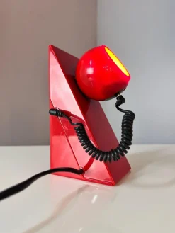 Clearance Pamono Table Lamp in Red with Magnetic Ball Head from Leuchten