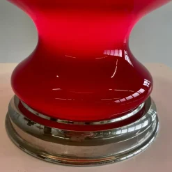 Pamono Table Lamp with Illuminated Coloured Glass Base, 1975> Table Lamps