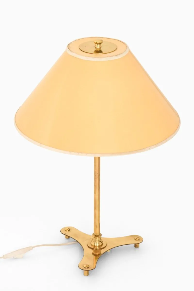 Pamono Table Lamps in Brass attributed to Josef Frank, 1950s, Set of 2> Floor Lamps