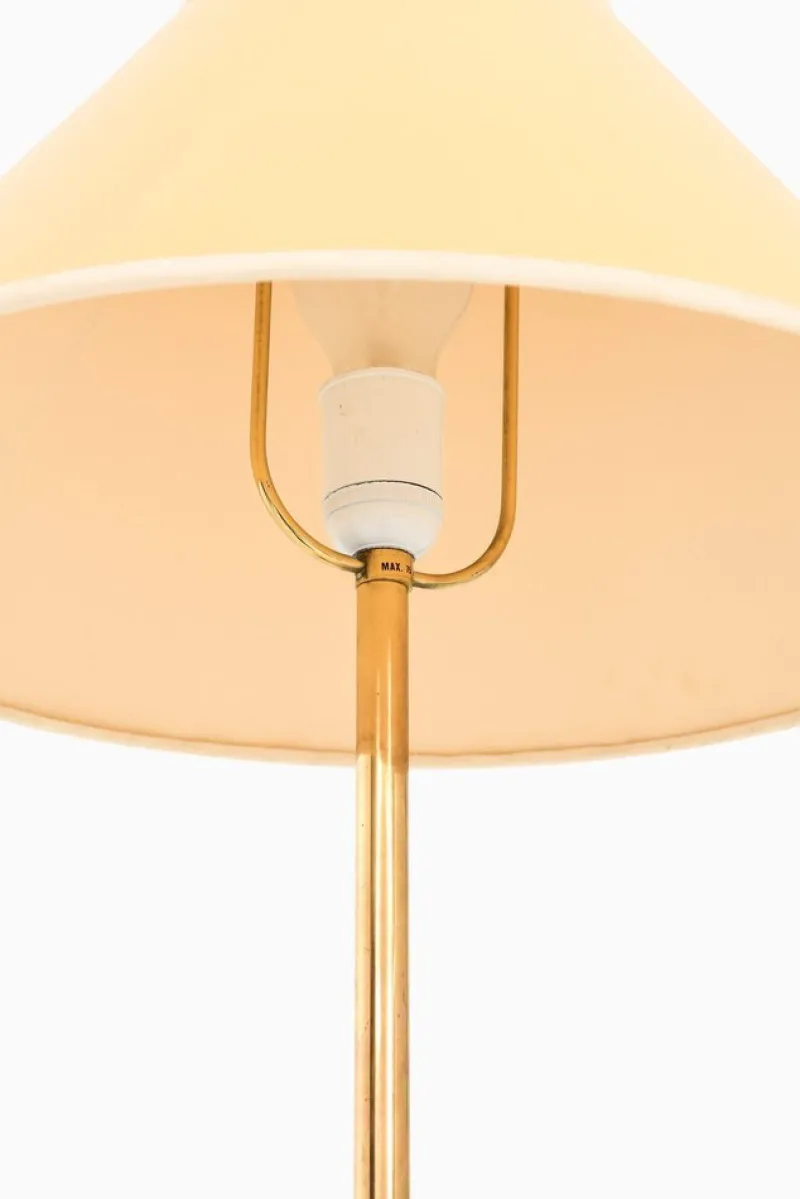 Pamono Table Lamps in Brass attributed to Josef Frank, 1950s, Set of 2> Floor Lamps
