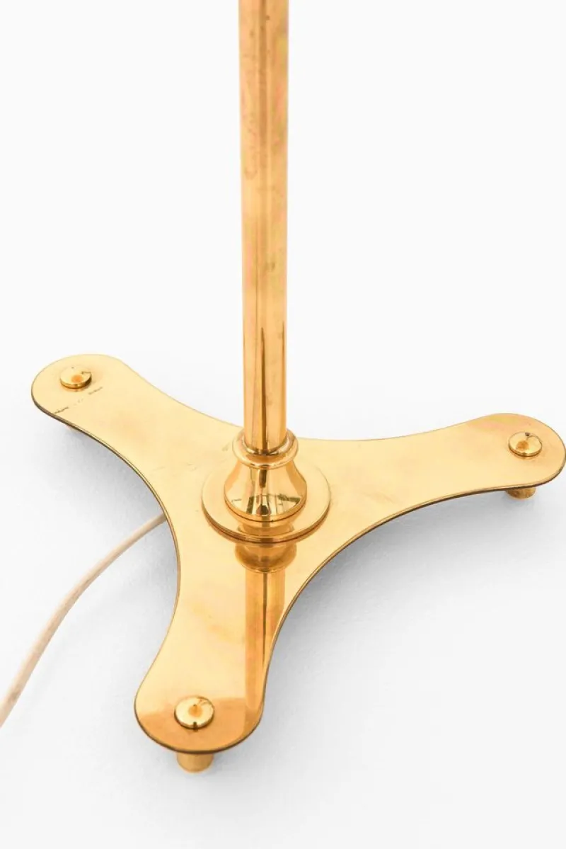 Pamono Table Lamps in Brass attributed to Josef Frank, 1950s, Set of 2> Floor Lamps