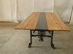 Pamono Table on Necchi Sewing Machine Base, 1920s><noscript><img width=