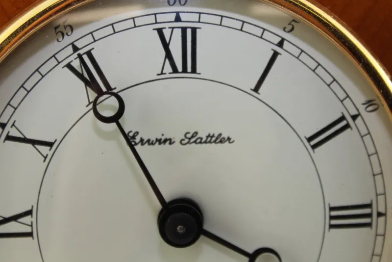 Hot Pamono Table Pendulum Clock by Erwin Sattler, Munich, 1950s