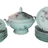 Clearance Pamono Table Service Ankara Model from Tharaud Limoges, Set of 18