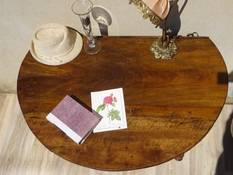 New Pamono Table with Flaps and Walnut Top