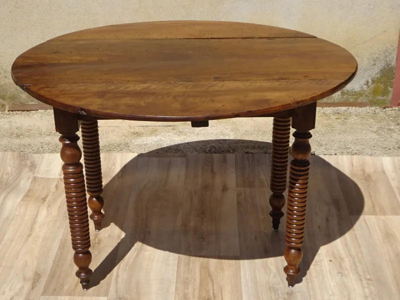 New Pamono Table with Flaps and Walnut Top