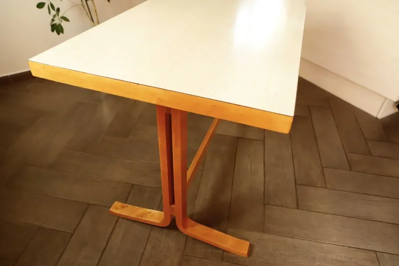 Pamono Table with Umakart Top by Ludvik Volak for Drevopodnik Holesov, 1970s> Game Tables