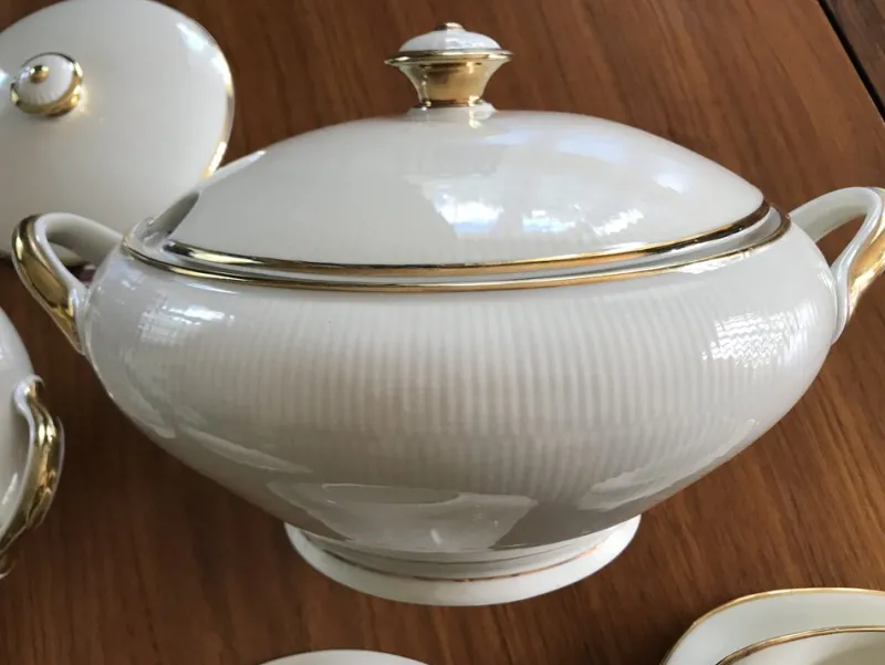 Pamono Tableware in Porcelain from Schumann Bavaria, 1940s, Set of 7> Serving Dishes