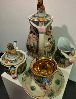 Online Pamono Tableware Set from Capodimonte, 1950s, Set of 11