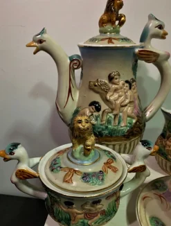 Online Pamono Tableware Set from Capodimonte, 1950s, Set of 11