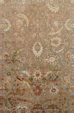 New Pamono Tabriz Style Rug with Floral Patterns from R&K Principal Jahanshah Nazmiyal