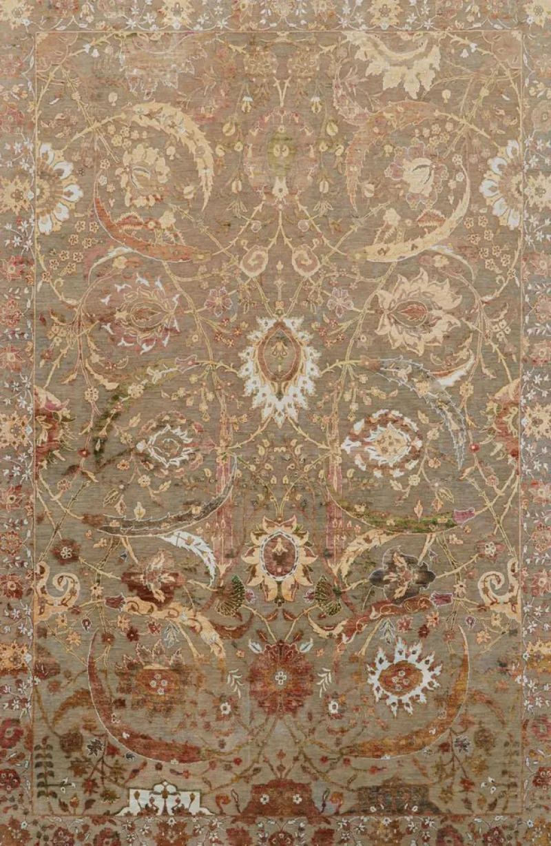 New Pamono Tabriz Style Rug with Floral Patterns from R&K Principal Jahanshah Nazmiyal