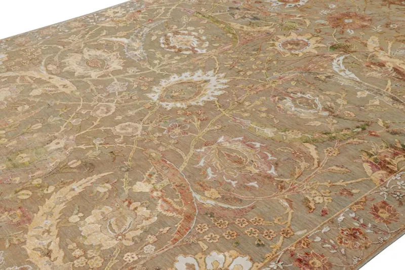 New Pamono Tabriz Style Rug with Floral Patterns from R&K Principal Jahanshah Nazmiyal