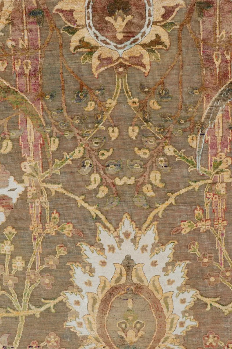 New Pamono Tabriz Style Rug with Floral Patterns from R&K Principal Jahanshah Nazmiyal