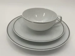 Sale Pamono Tac Tea Service in Platinum by Walter Gropius for Rosenthal, Set of 25