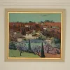 Clearance Pamono Tage Gavik, Blooming Almond Tree, Andalusia, Spain, 1950s, Oil on Canvas, Framed