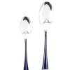 Hot Pamono Talisman Blue Lacquer Cutlery Set from Christofle, Set of 24