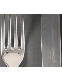 Hot Pamono Talisman Blue Lacquer Cutlery Set from Christofle, Set of 24