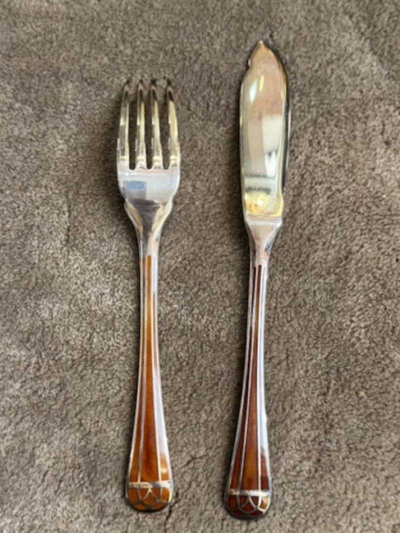 Pamono Talisman Siena Fish Cutlery Set from Christofle, 1960s, Set of 12> Cutlery & Serving Utensils