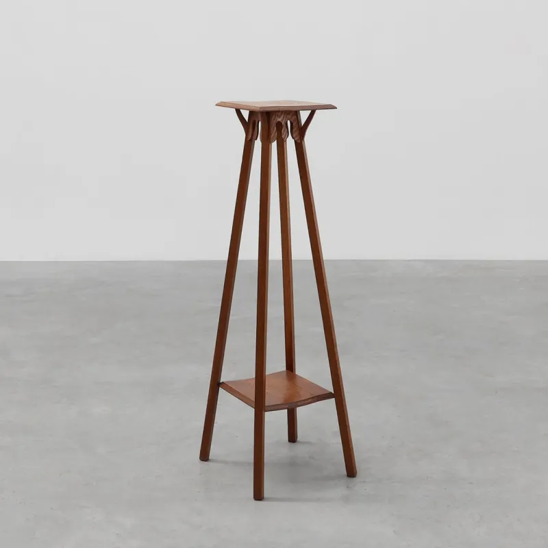 Pamono Tall Art Deco French Oak Console Table, 1920s> Console Tables
