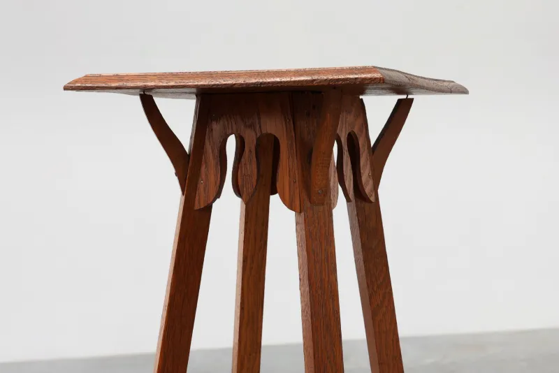 Pamono Tall Art Deco French Oak Console Table, 1920s> Console Tables