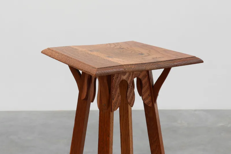 Pamono Tall Art Deco French Oak Console Table, 1920s> Console Tables